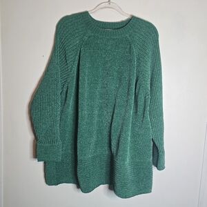 D & CO Green Soft Knit Tunic Sweater 2x